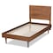 Baxton Studio Hiro Mid-Century Modern Walnut Brown Finished Wood Twin Size Platform Bed 186-11160-11158-Zoro - alternate 4